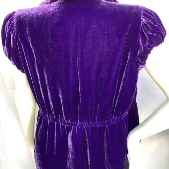 Armani Exchange Purple Velvet Rayon Jacket - Picture 3 of 4